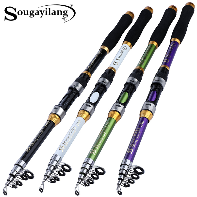 Fishing Rod Surf - Sougayilang-Telescópica Carpa Vara De Pesca, Fibra