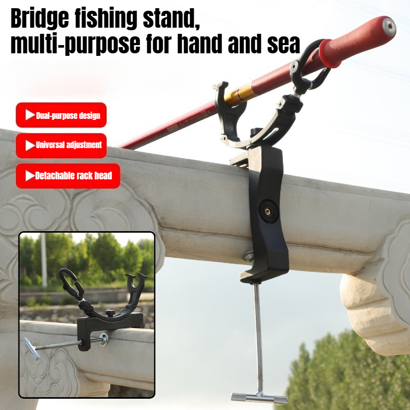 Fishing Rod Rack - 360 ° Suporte Giratório Ajustável para