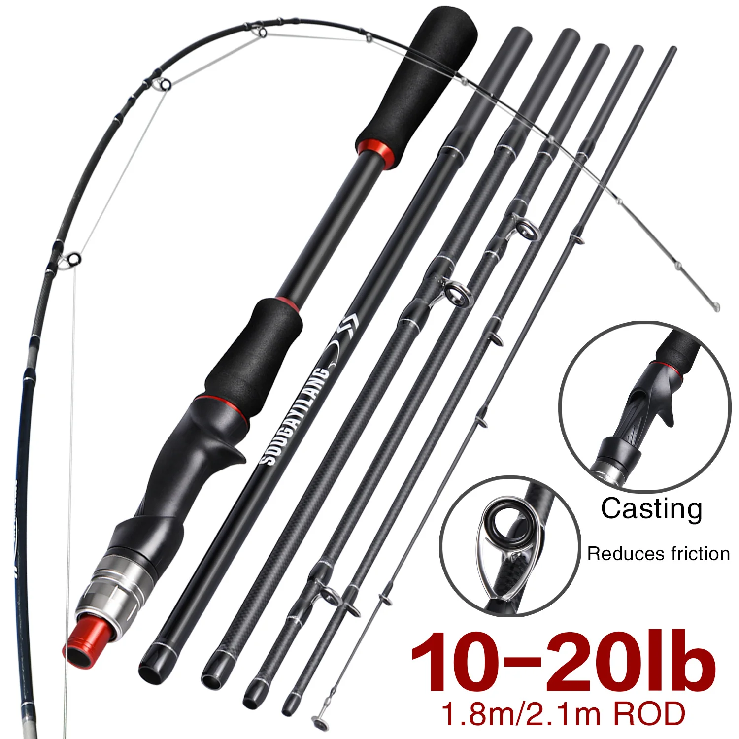Sougayilang-Lure Vara De Pesca - Fishing Rod Surf avaliação e preço