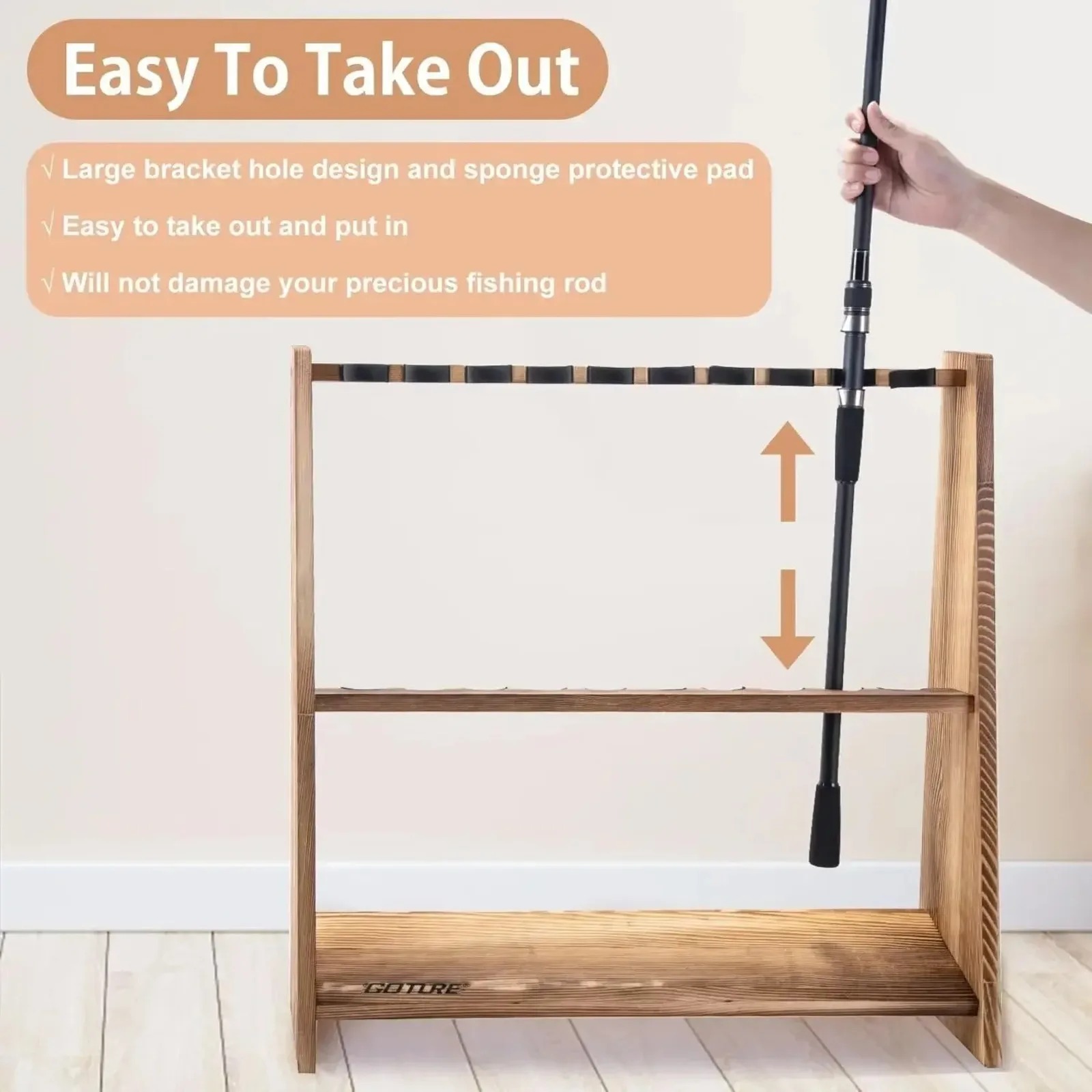 Suporte de Chão para Varas de  - Fishing Rod Rack avaliação e preço