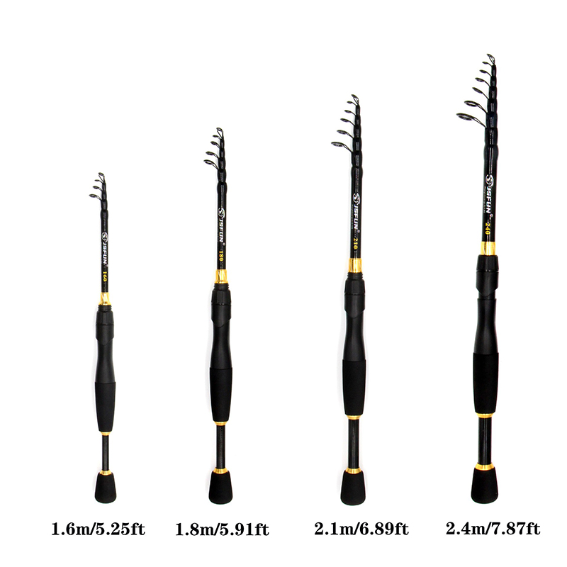 Vara de pesca telescópica JSFU - Fishing Rod Carbon Fiber avaliação e preço