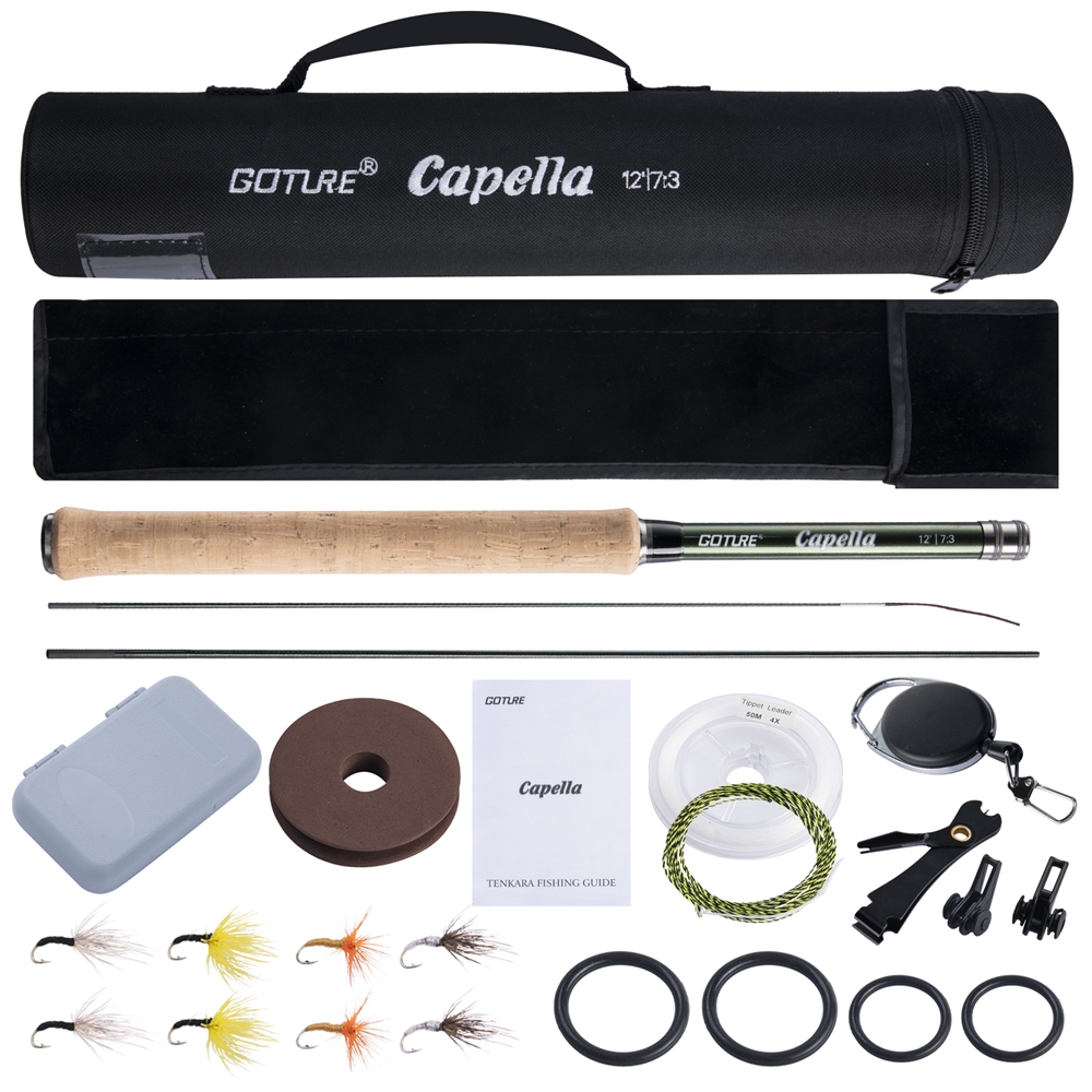 Goture tenkara vara de pesca c - Fishing Rod Carbon Fiber avaliação e preço